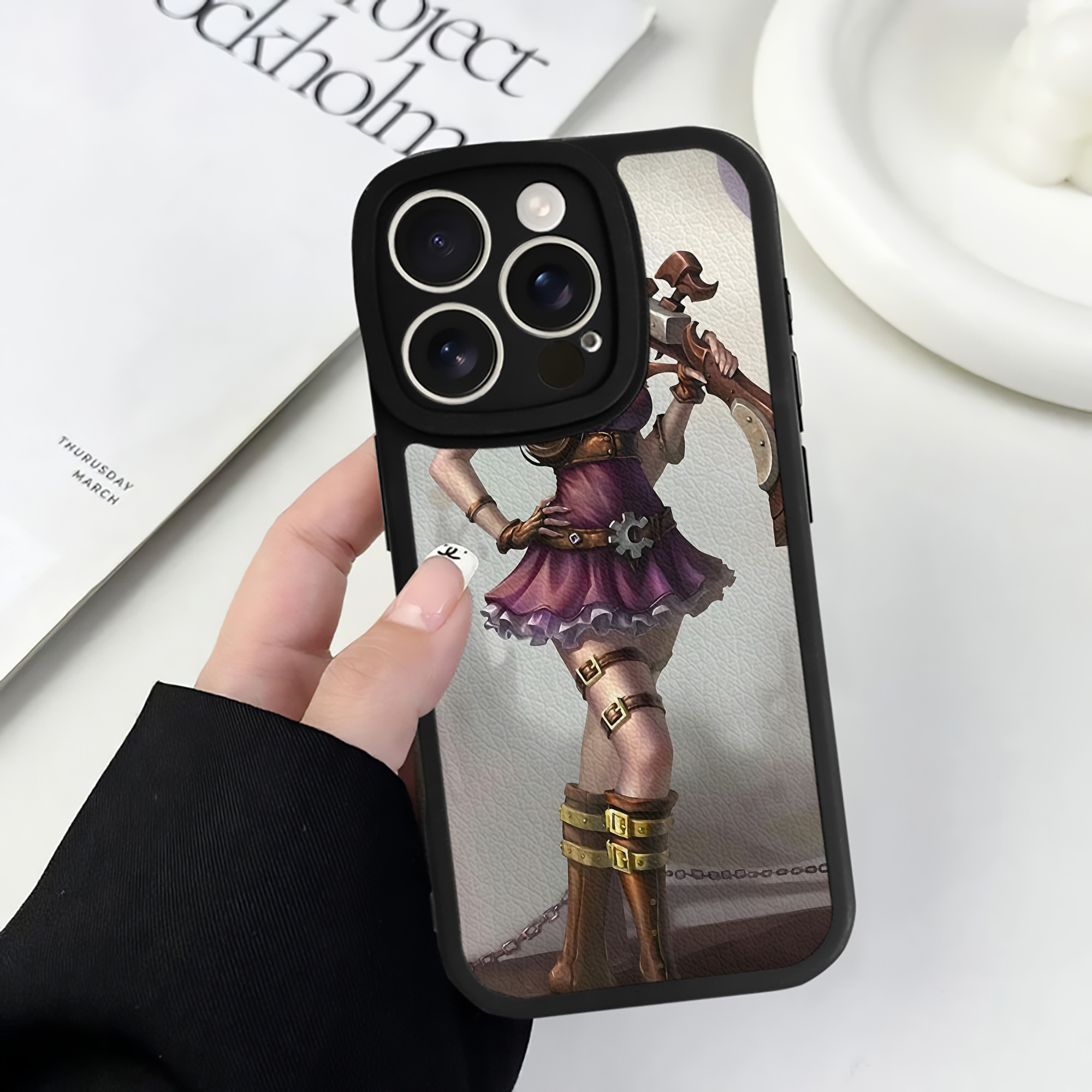 リーグ・オブ・レジェンド League of Legends LOL 【iPhone 16シリーズ対応】シリコンスマホケース（レザー調） 材質：シリコン